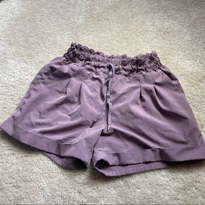 MPG Women’s drawstring purple shorts